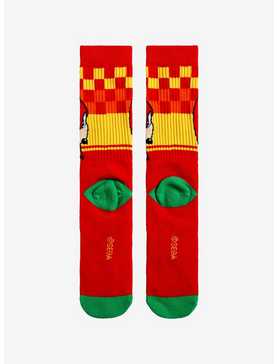 Sonic The Hedgehog Knuckles Checkered Crew Socks, , hi-res