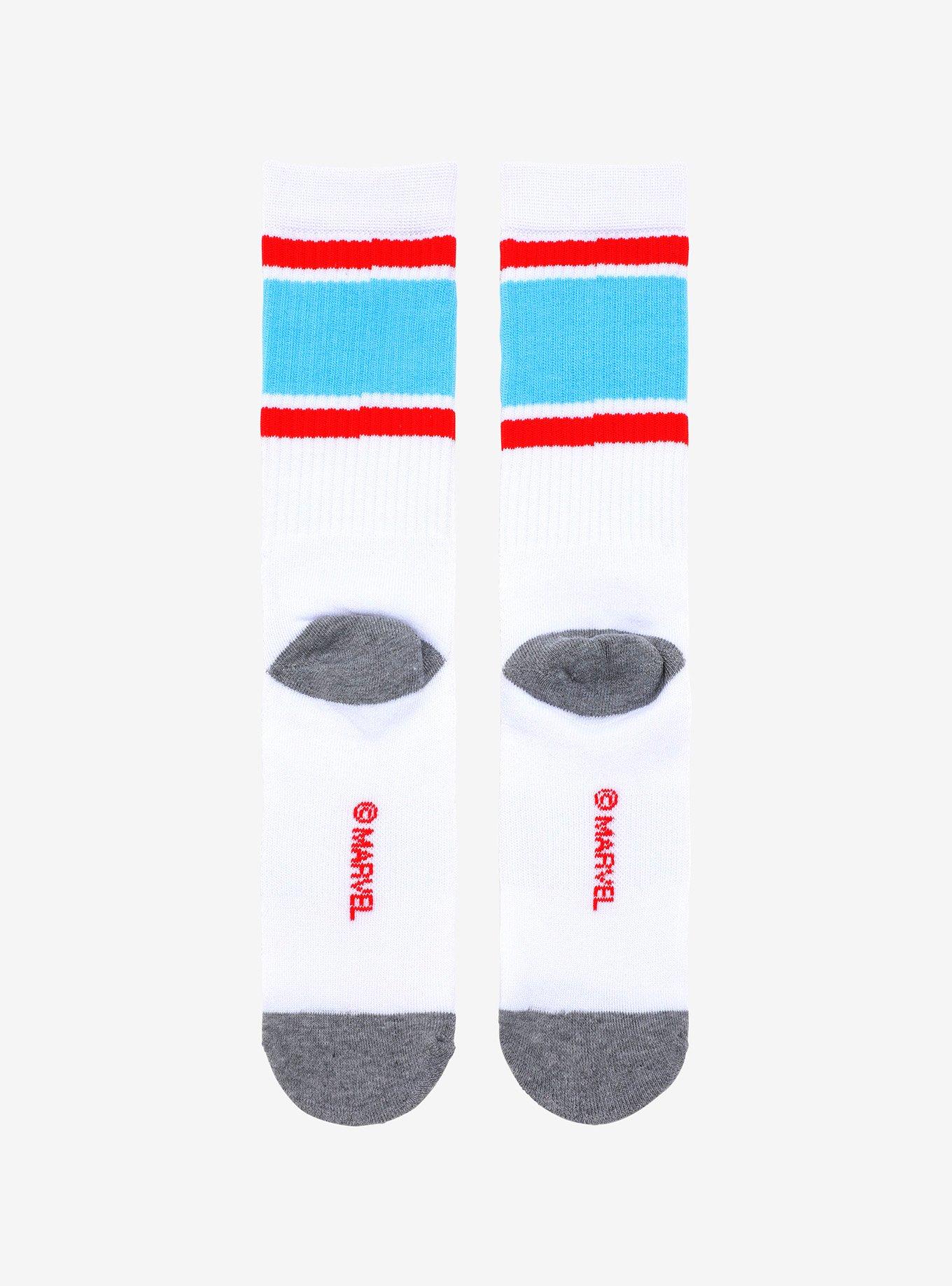 Marvel Spider-Man Mask Crew Socks, , alternate