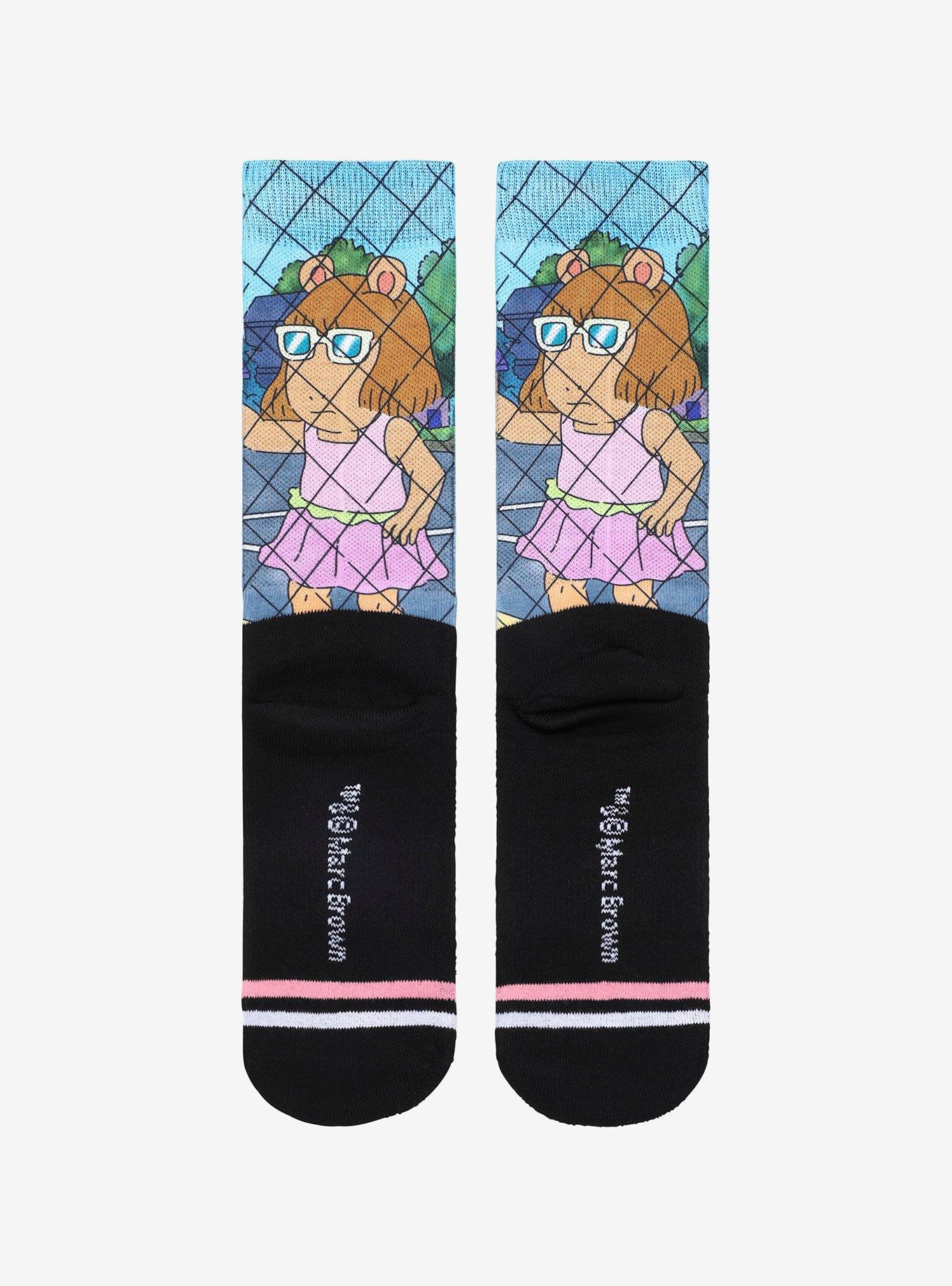 Arthur D.W. Fence Meme Crew Socks, , alternate