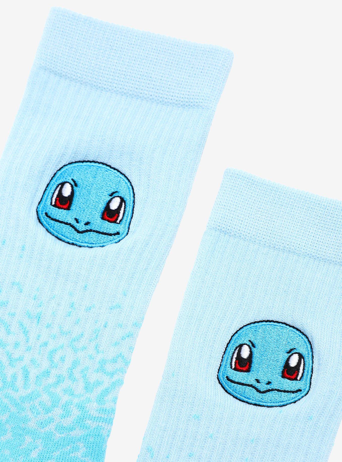 Pokemon Squirtle Ombre Crew Socks, , alternate