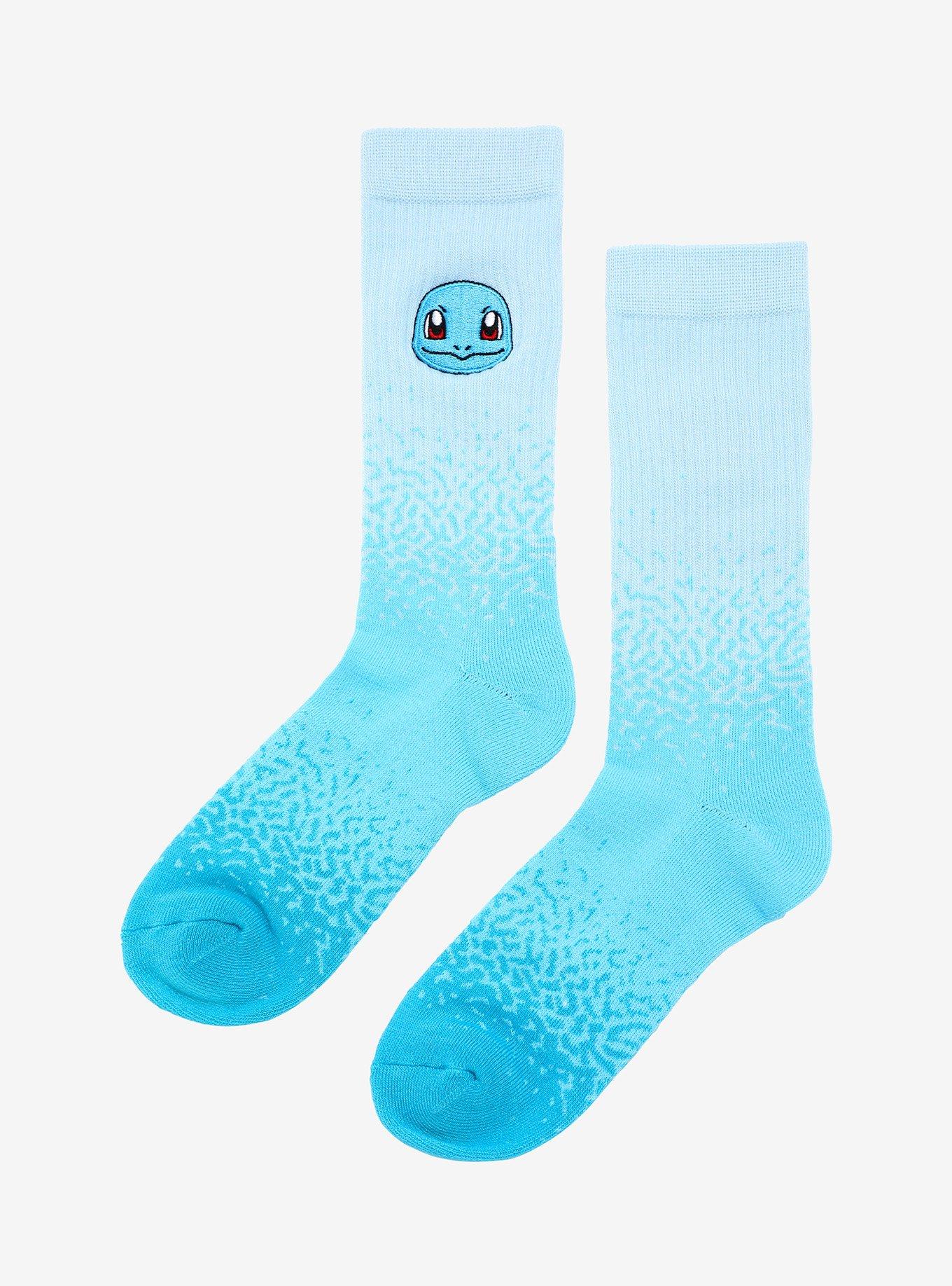 Pokemon Squirtle Ombre Crew Socks, , alternate