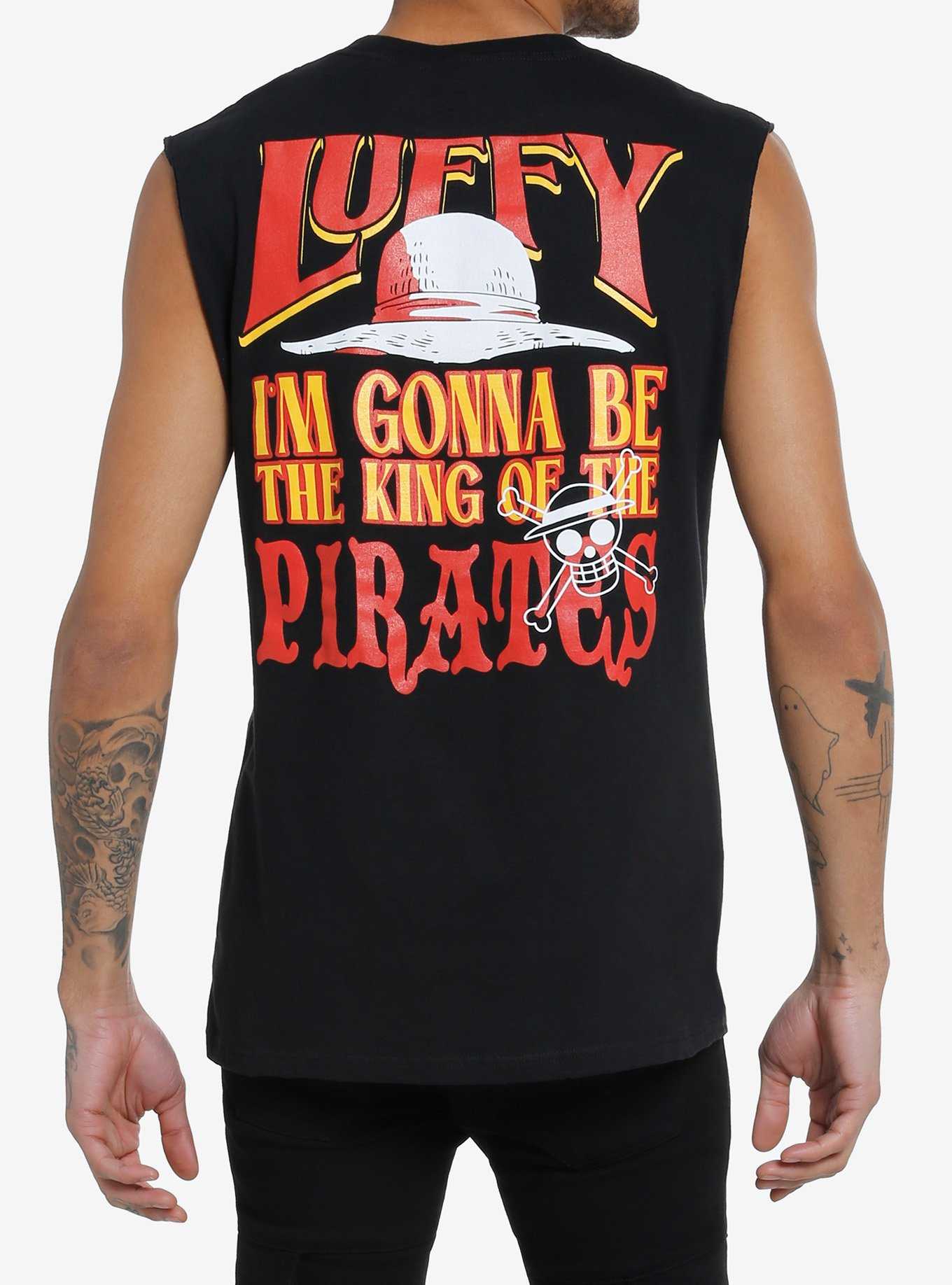 One Piece Luffy Captain Muscle Tank Top, , hi-res