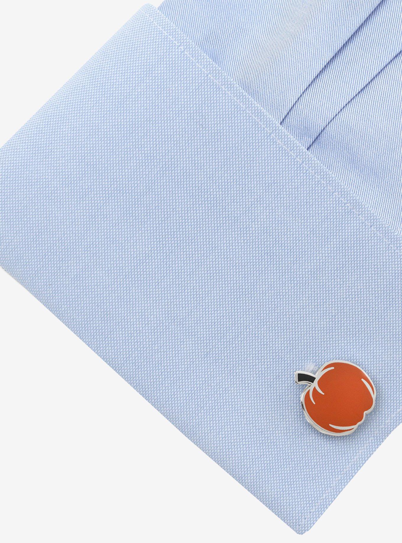 Pumpkin Enamel Cufflinks, , alternate