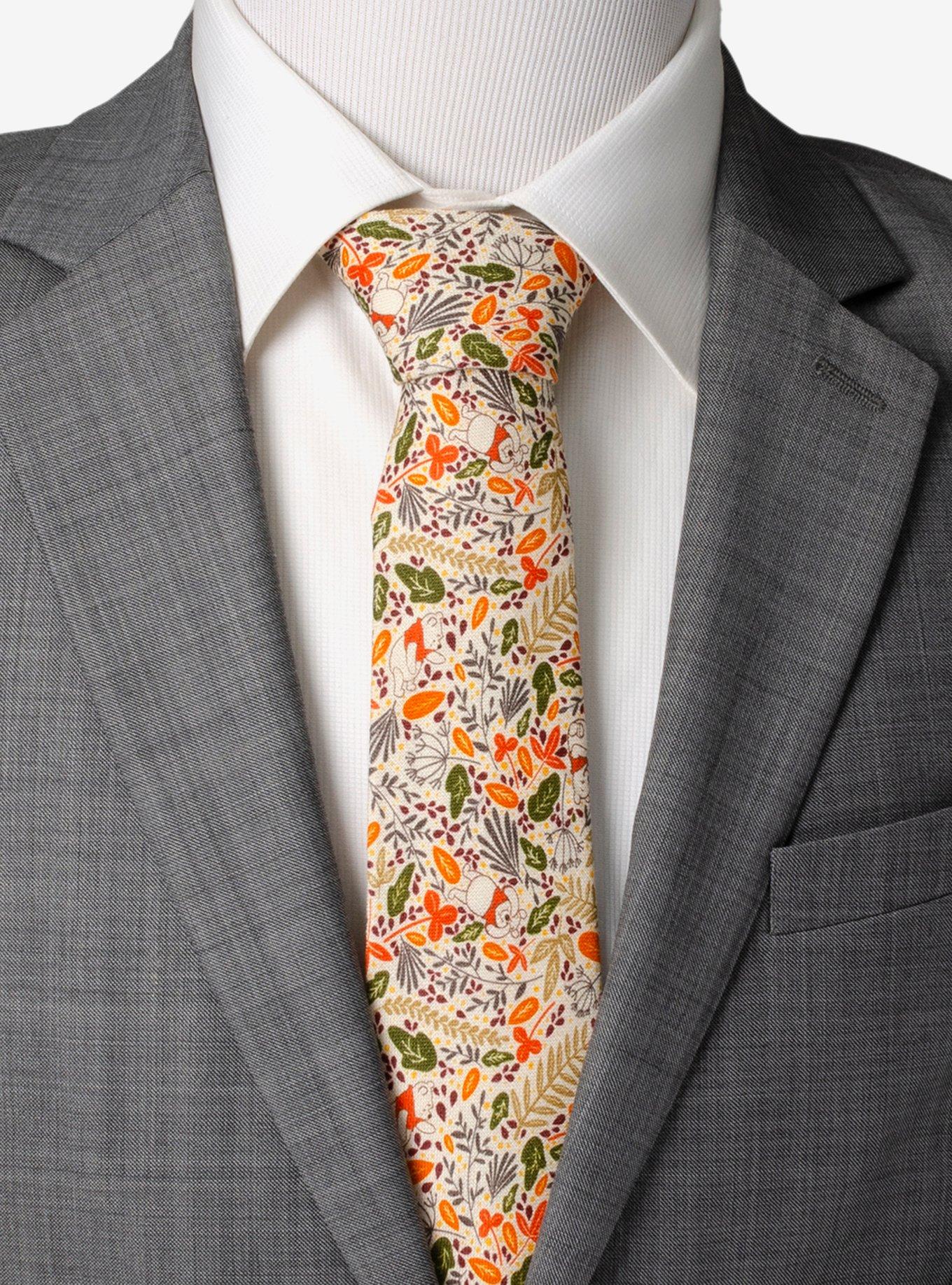 Disney Winnie The Pooh Fall Patterned Tie, , alternate