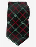Star Wars Rebel Red Green Plaid Tie, , alternate