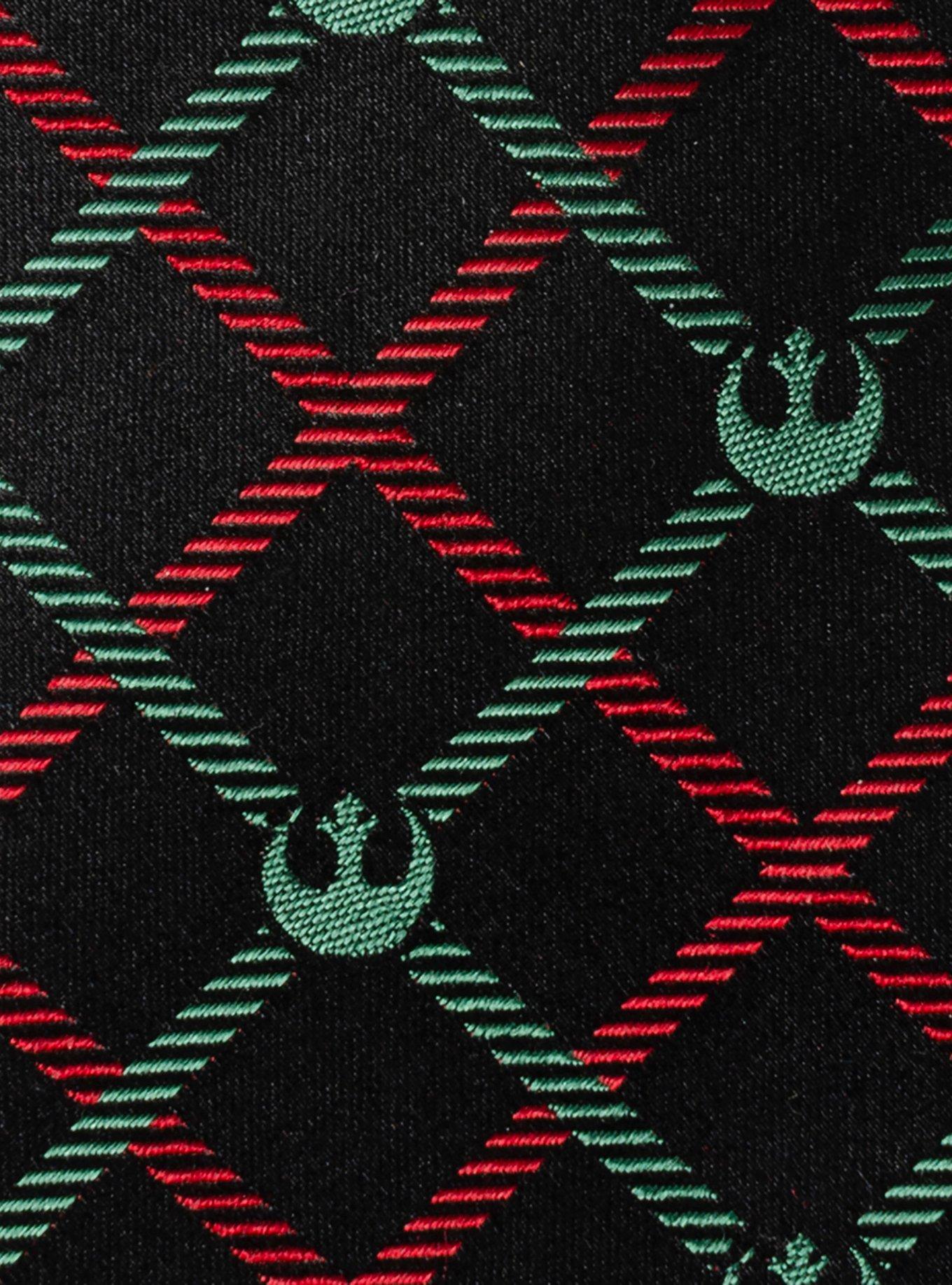 Star Wars Rebel Red Green Plaid Tie, , alternate