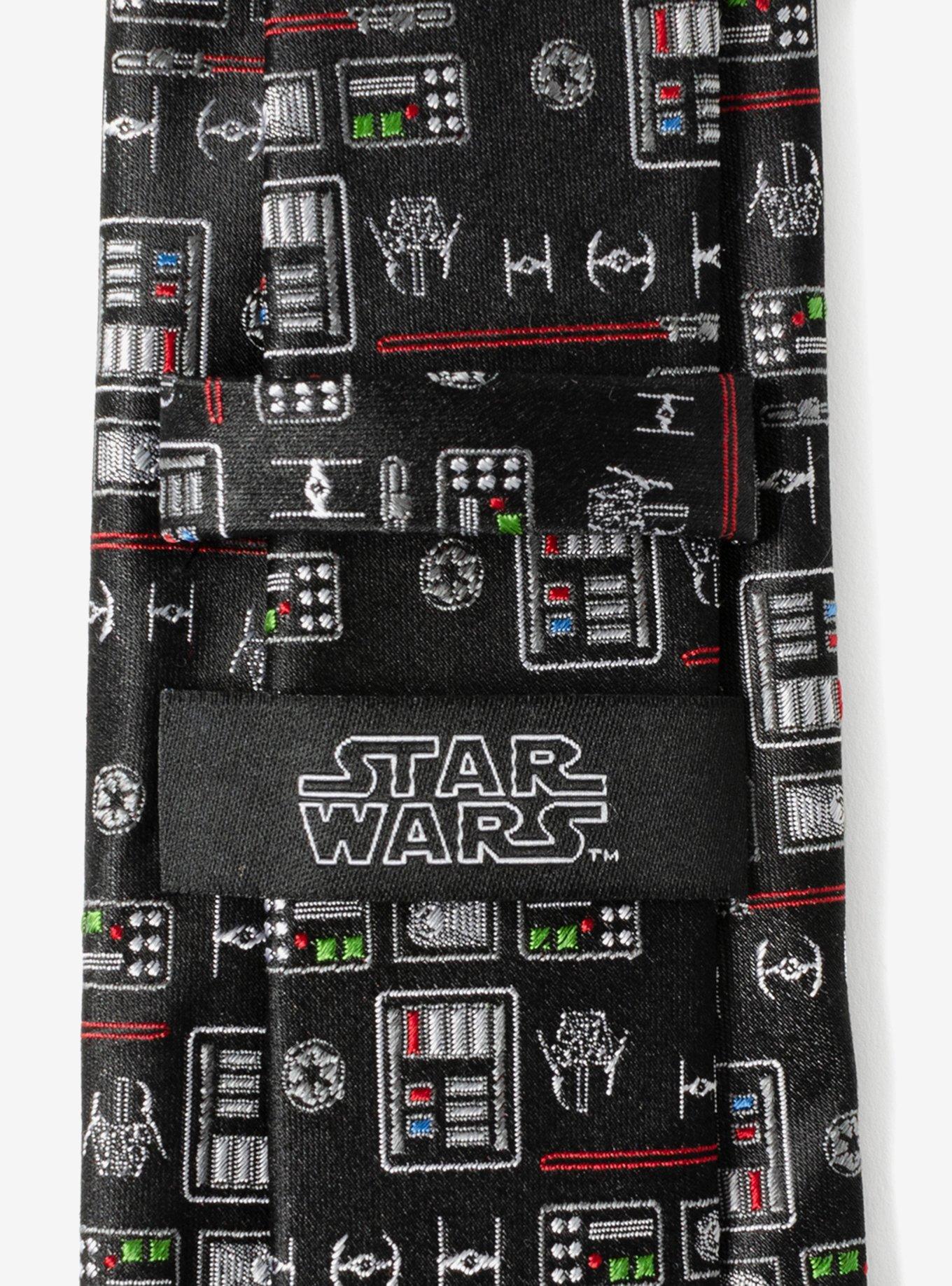 Star Wars Vader Chest Plate Patterned Tie, , alternate
