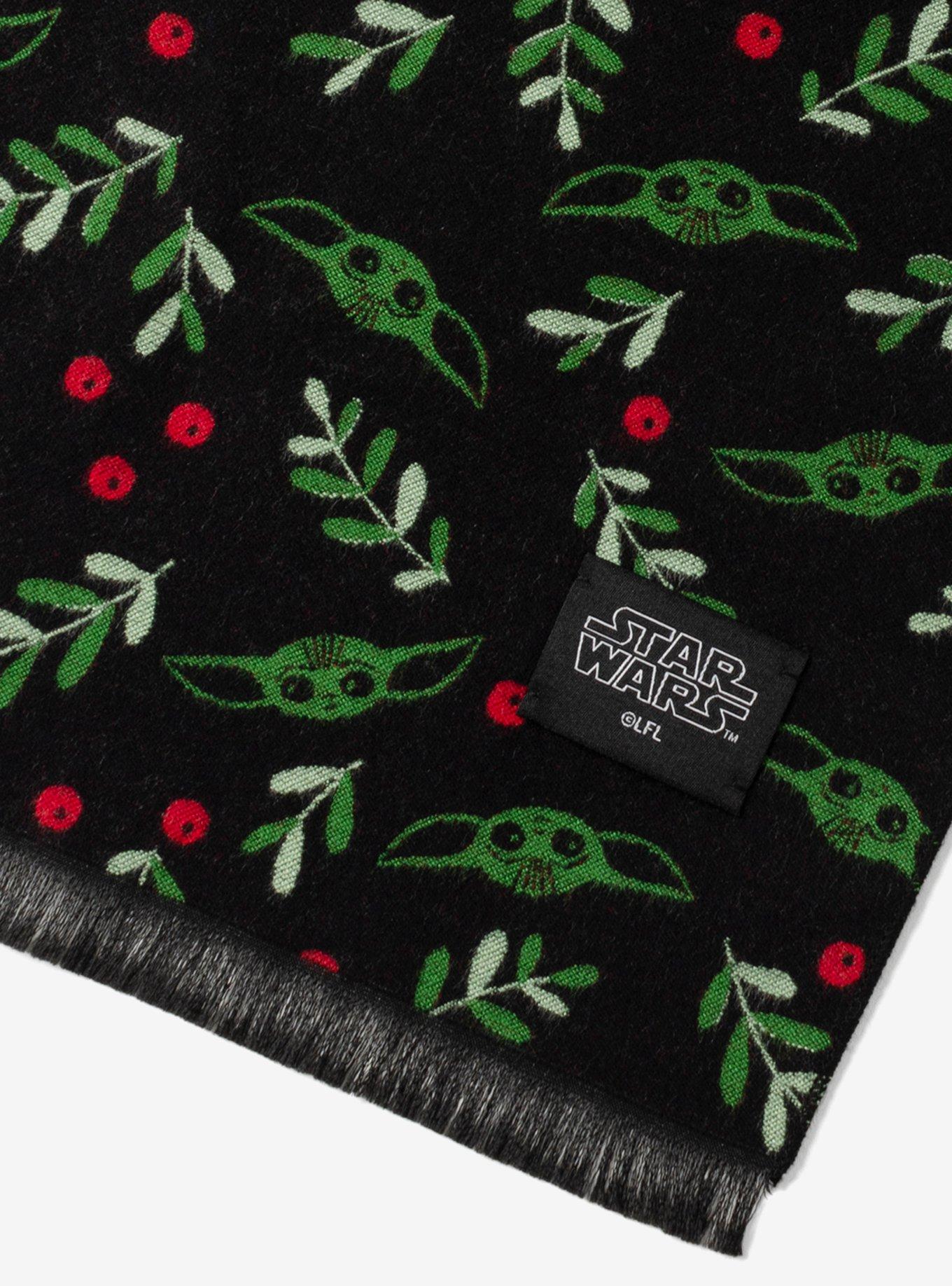Star Wars The Mandalorian Grogu Black Scarf
