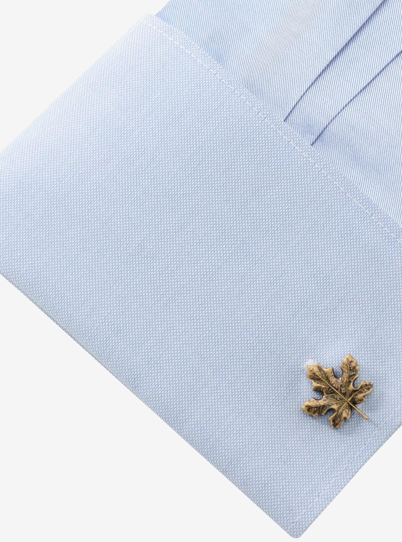 3D Maple Leaf Cufflinks, , alternate