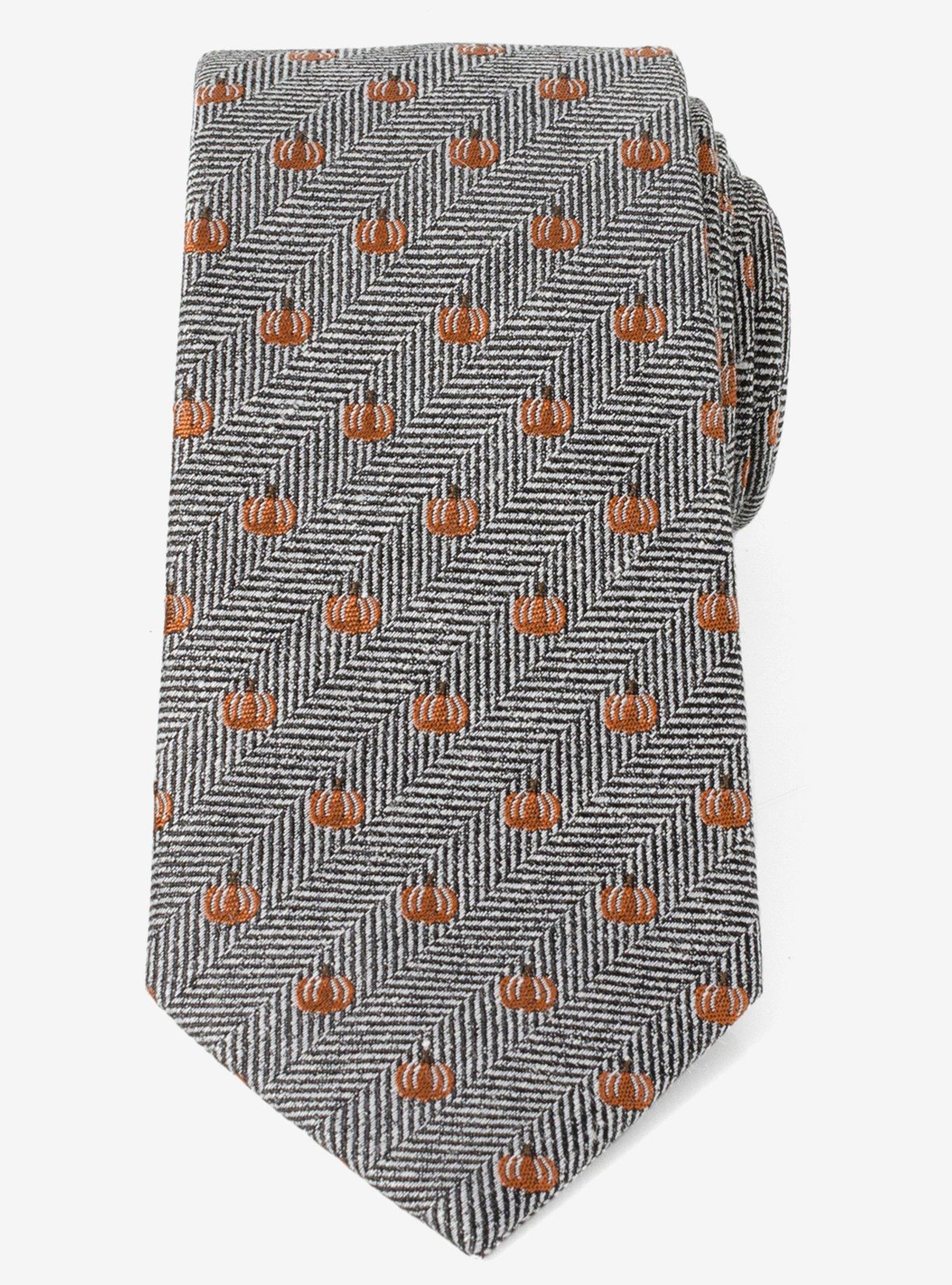 Pumpkin Herringbone Tie, , alternate
