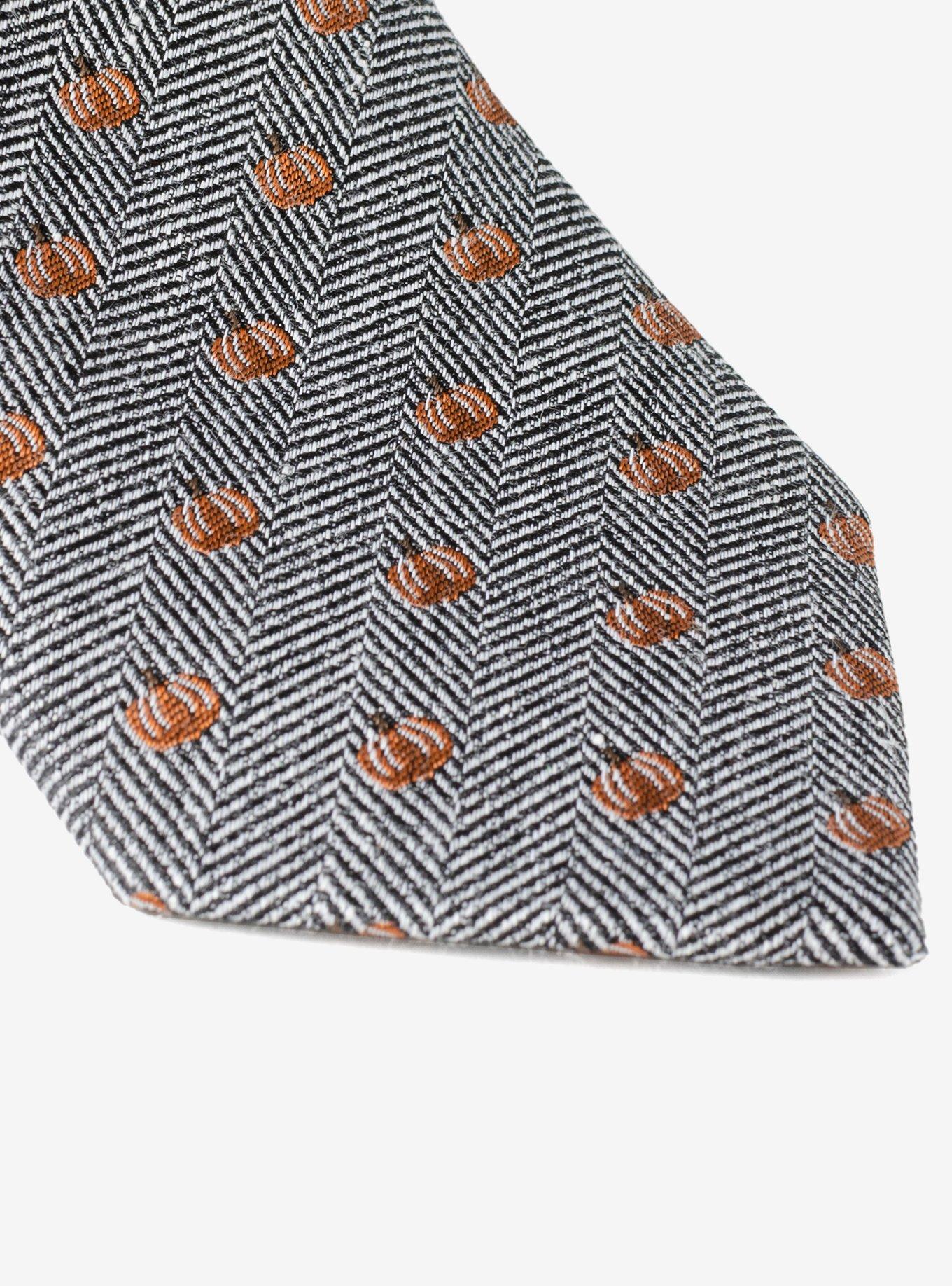 Pumpkin Herringbone Tie