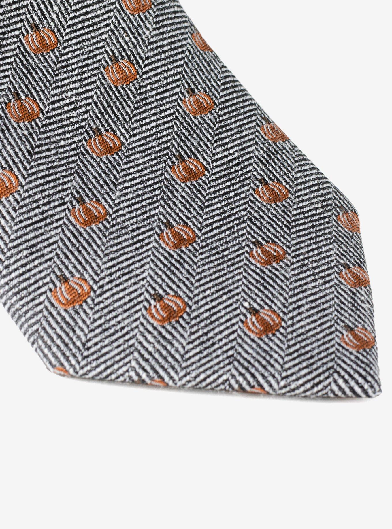 Pumpkin Herringbone Tie, , alternate