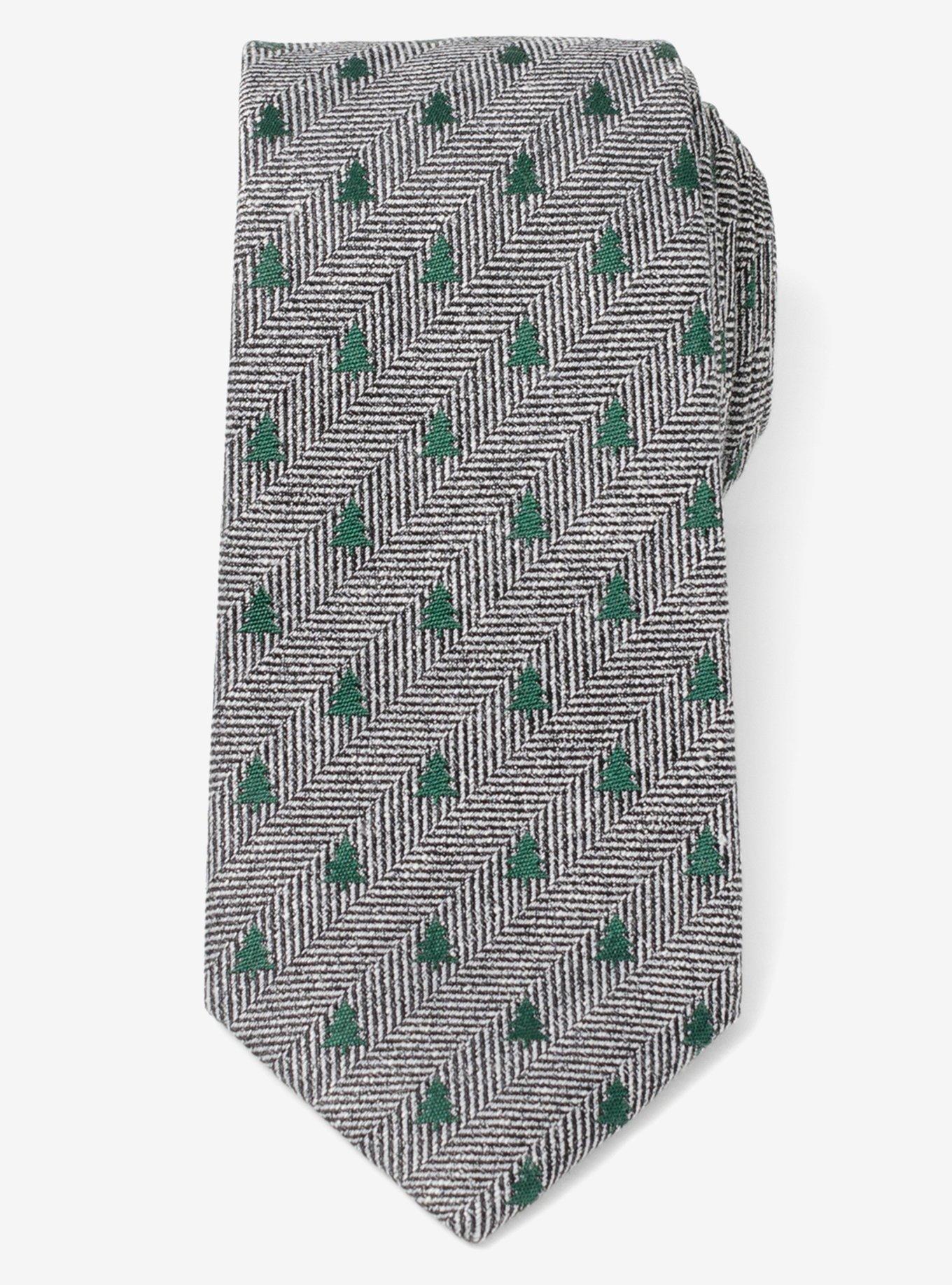 Tree Herringbone Tie, , alternate