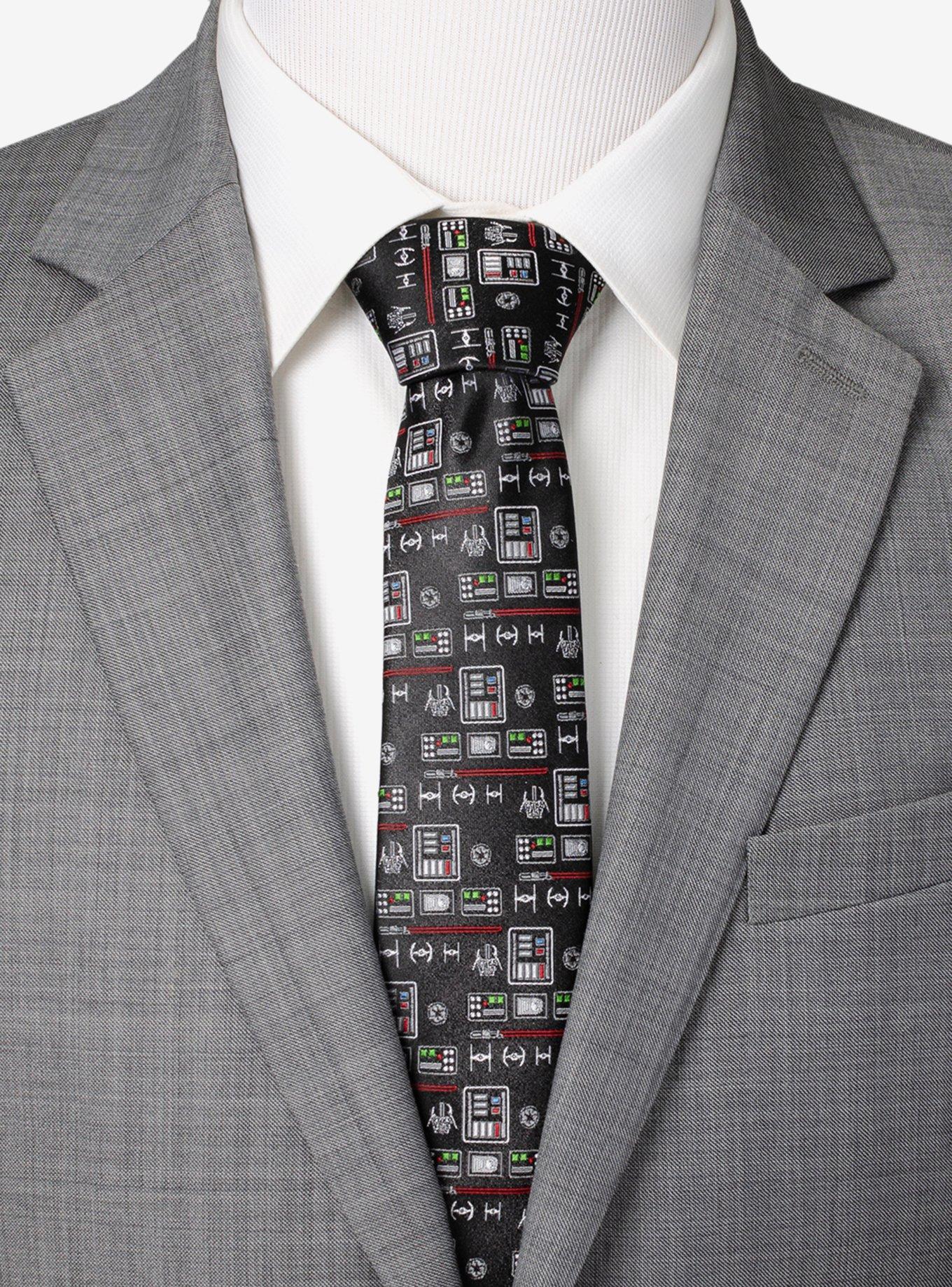Star Wars Vader Chest Plate Patterned Tie, , alternate