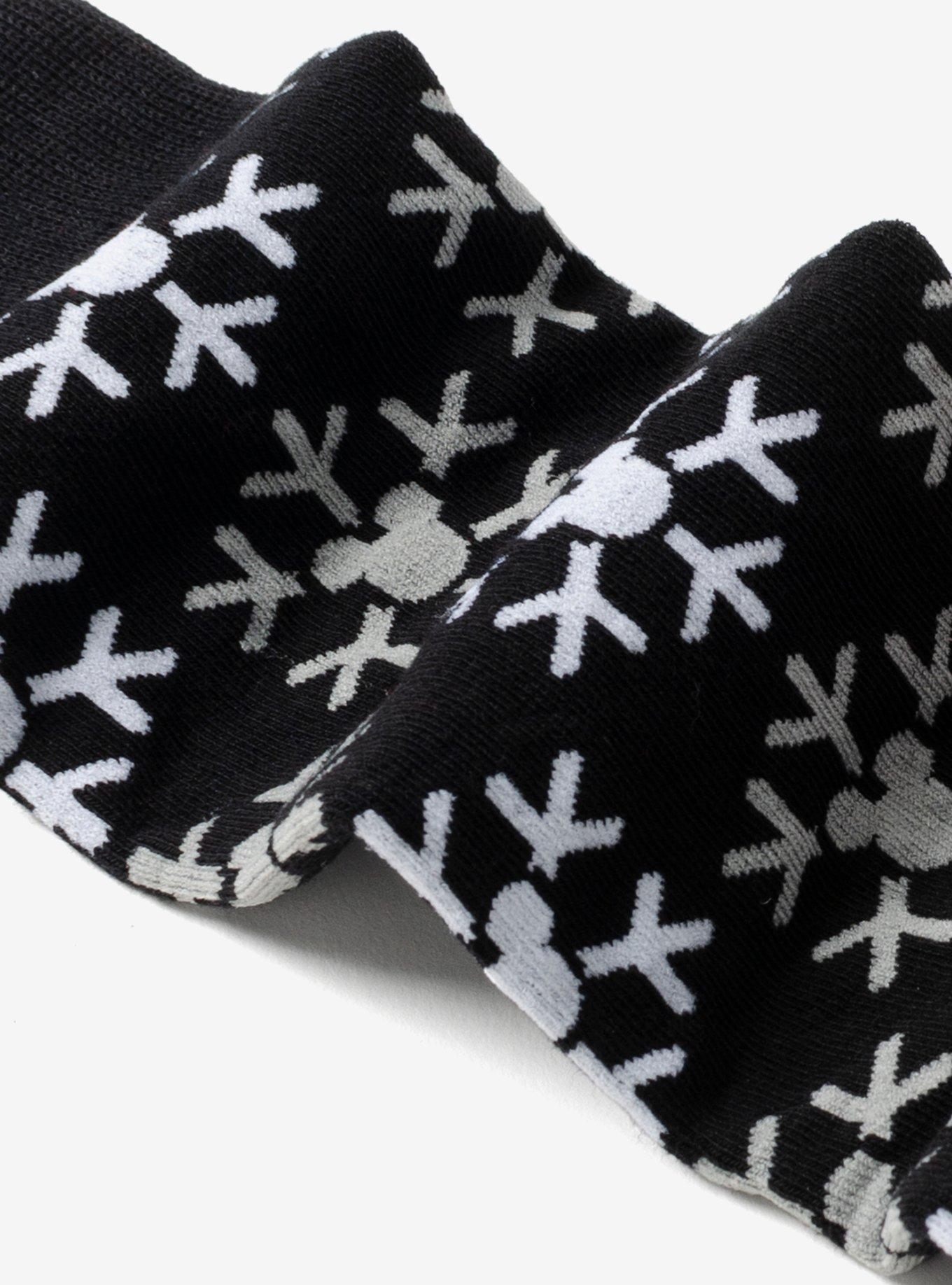 Disney Mickey Mouse Snow Black Crew Socks, , alternate