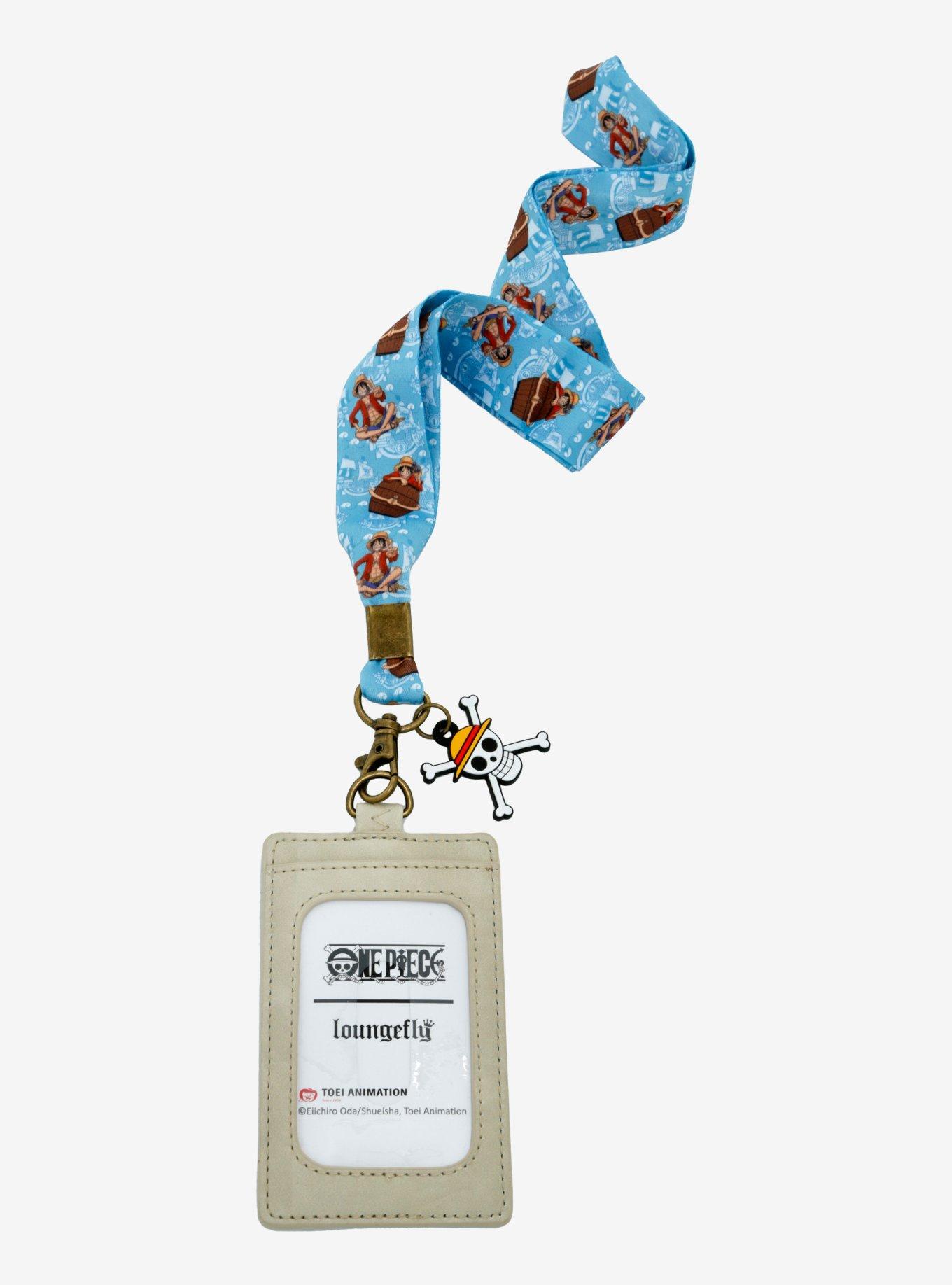 Loungefly One Piece Luffy Lanyard With Cardholder, , alternate