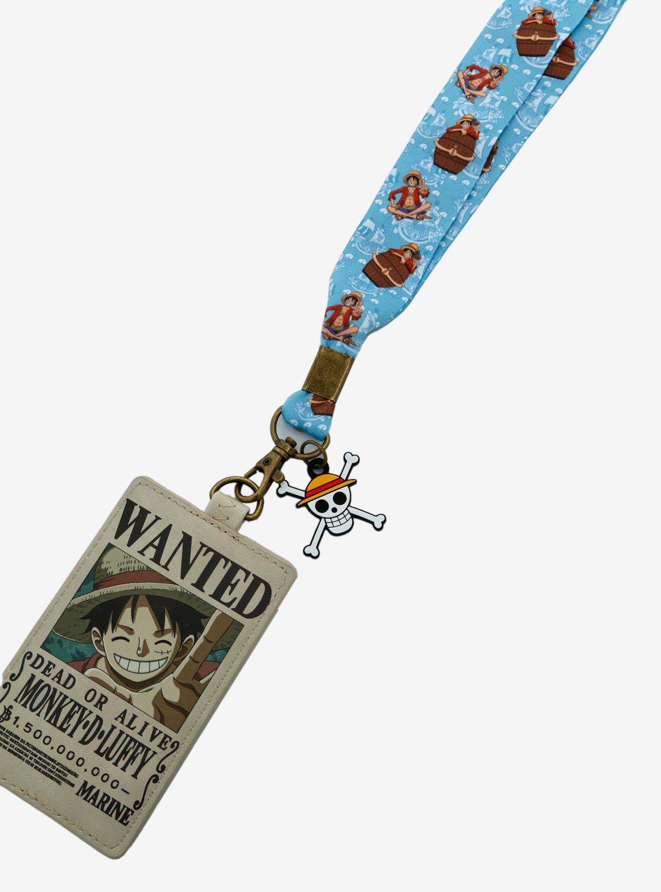 Loungefly One Piece Luffy Lanyard With Cardholder, , alternate