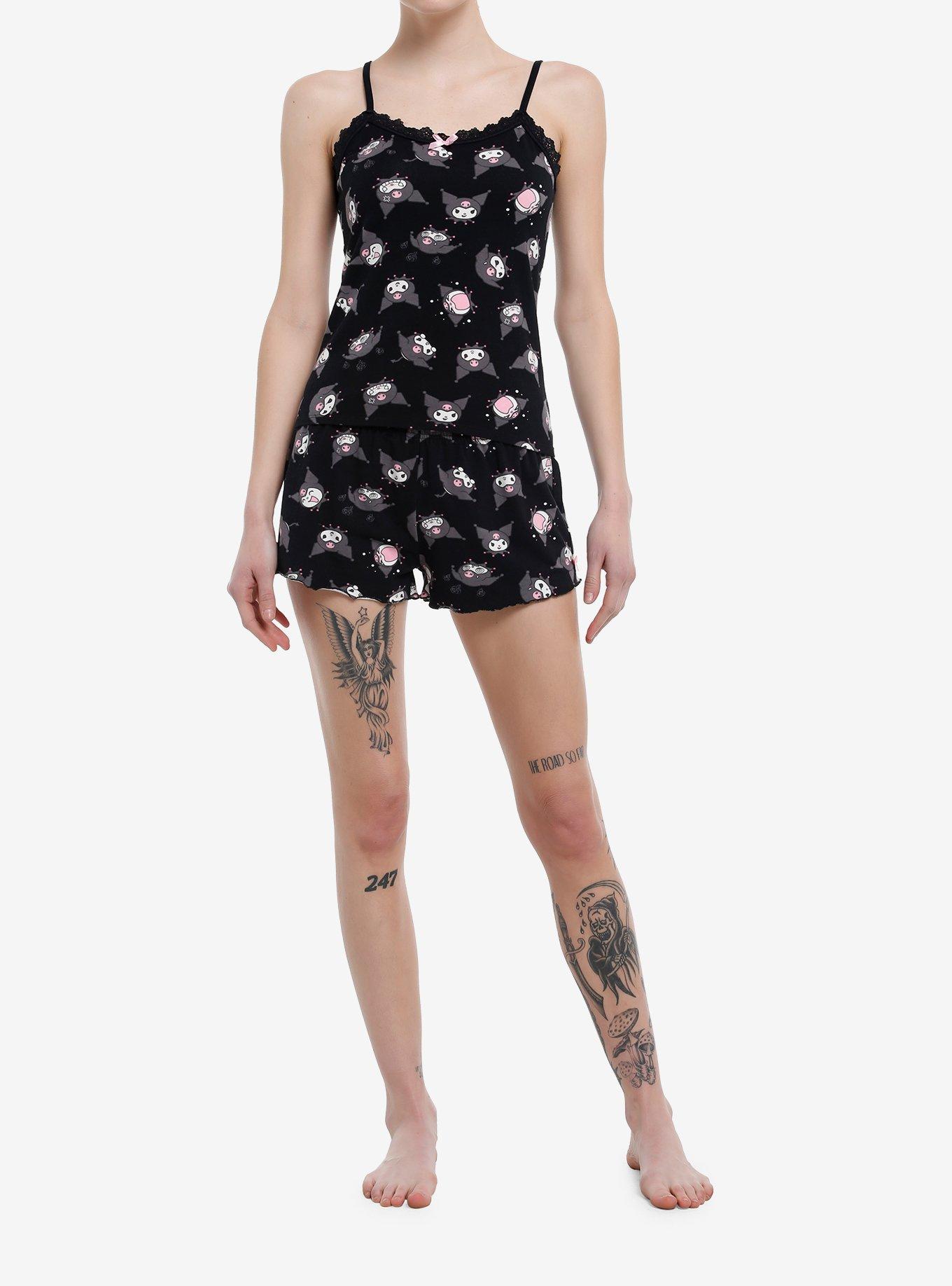 Kuromi Moods Girls Lounge Set, PINK, alternate