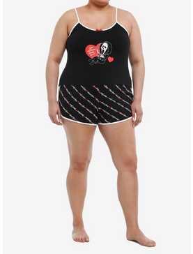Scream Ghost Face Horror Movies Heart Girls Lounge Set Plus Size, , hi-res