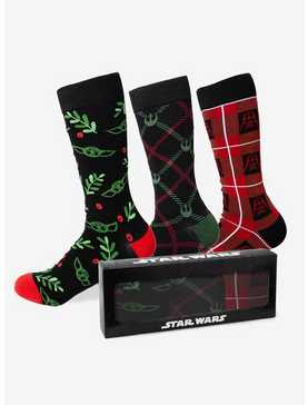 Star Wars Holiday Crew Socks 3-Pack Set, , hi-res