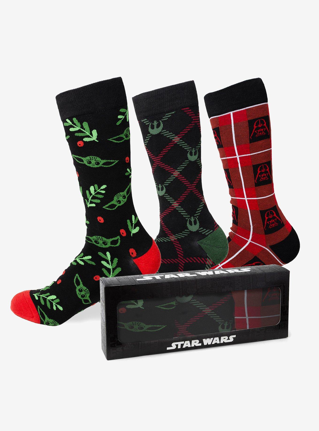 Star Wars Holiday Crew Socks 3-Pack Set, , alternate