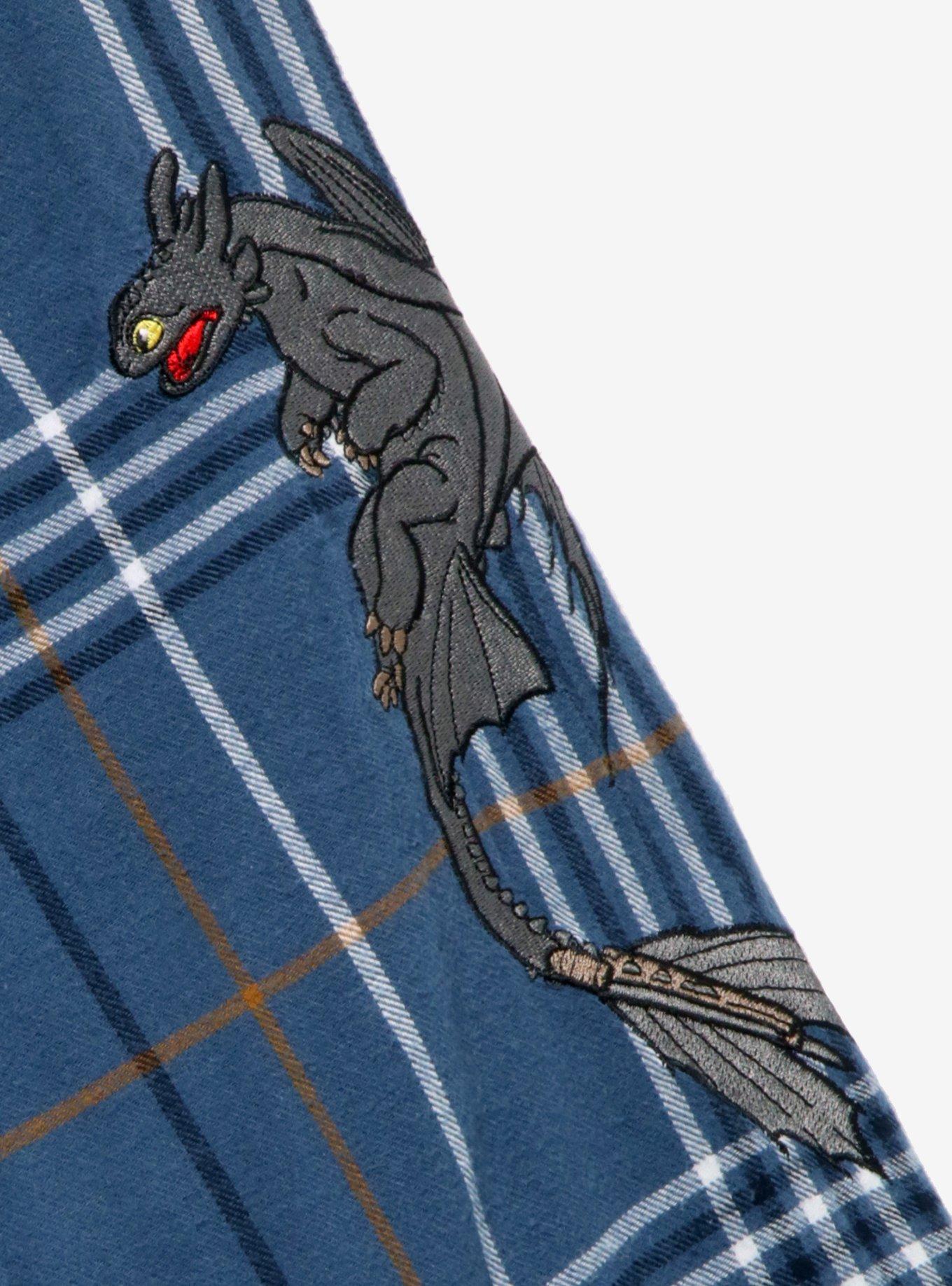 Dreamworks How to Train Your Dragon Toothless and Light Fury Flannel — BoxLunch Exclusive