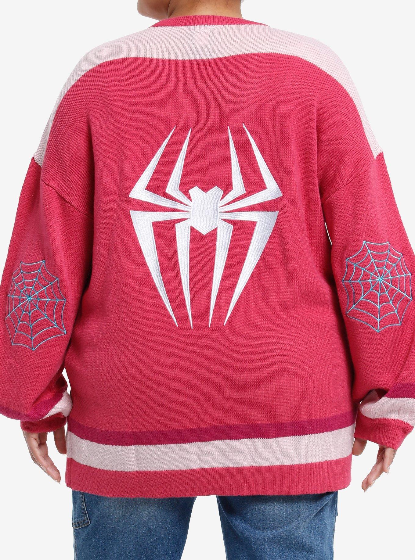 Her Universe Marvel Spider-Man: Across The Spider-Verse Spider-Gwen Cardigan Plus Size, MULTI, alternate