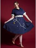 Her Universe Doctor Who Retro Dress With Belt Plus Size Her Universe Exclusive, NAVY  WHITE, alternate