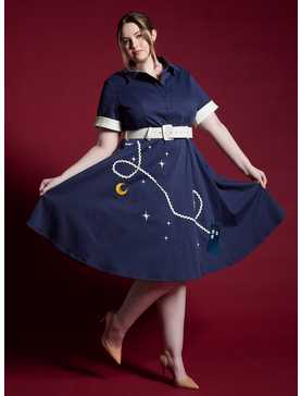 Her Universe Doctor Who Retro Dress With Belt Plus Size Her Universe Exclusive, , hi-res