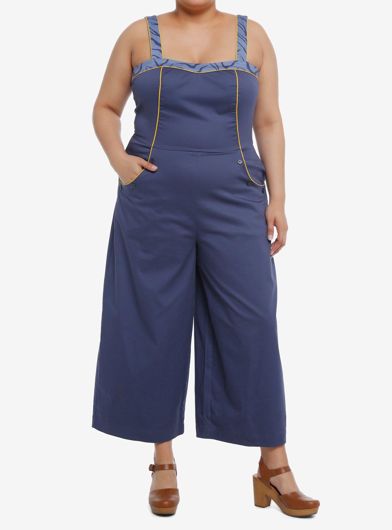 Her Universe Star Wars Ahsoka Tano Retro Jumpsuit Plus Size Her Universe Exclusive, NAVY  YELLOW, alternate