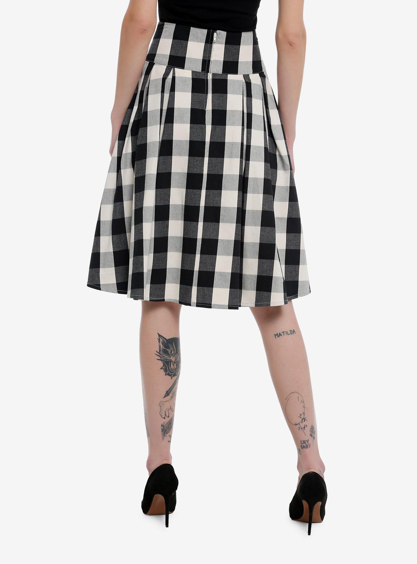 Her Universe Disney Mickey Mouse Checkered Retro Skirt Her Universe Exclusive, , hi-res