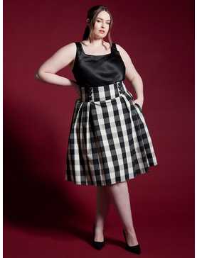Her Universe Disney Mickey Mouse Checkered Retro Skirt Plus Size Her Universe Exclusive, , hi-res