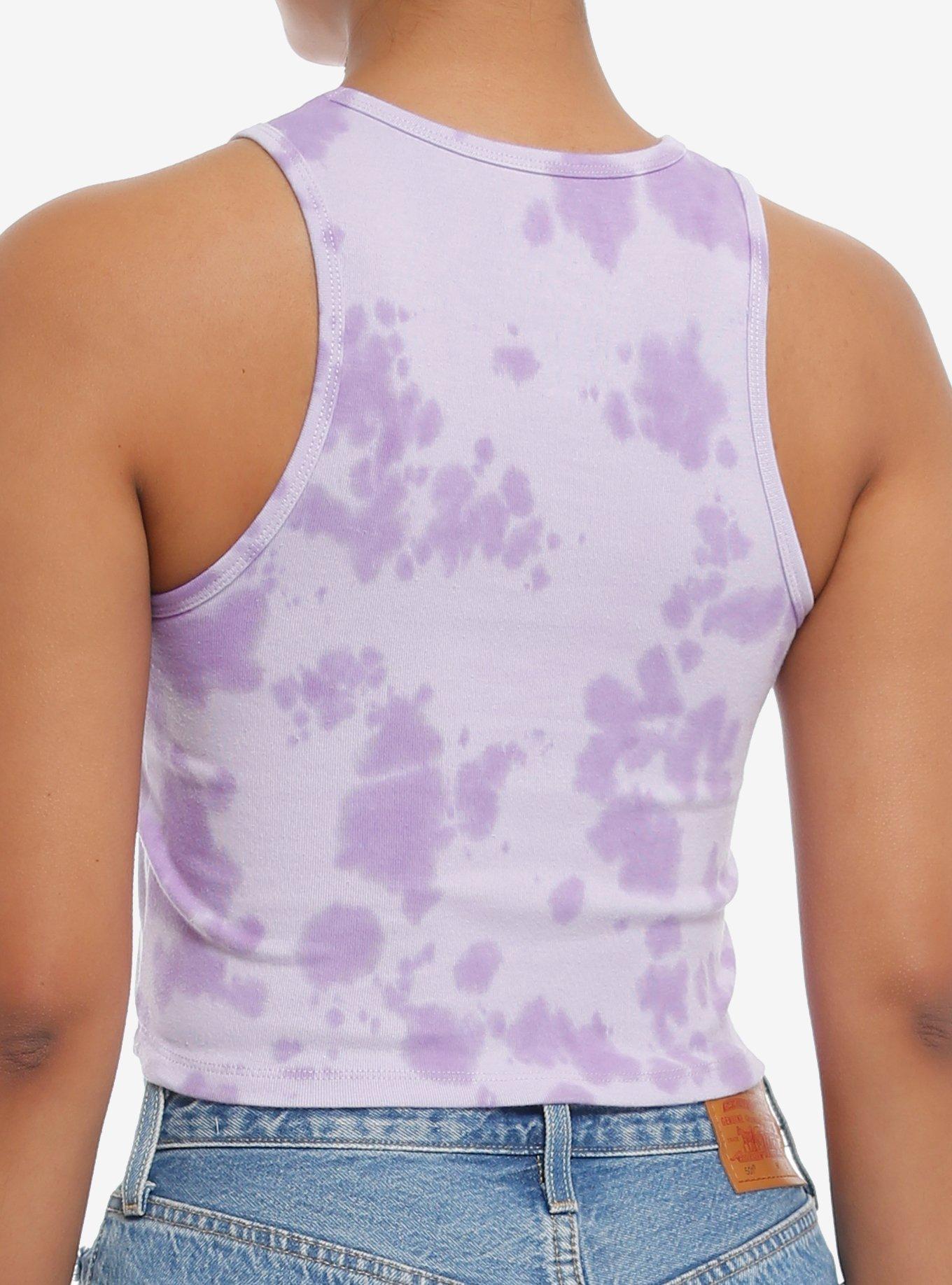 Pokemon Eeveelution Purple Wash Girls Crop Tank Top, MULTI, alternate