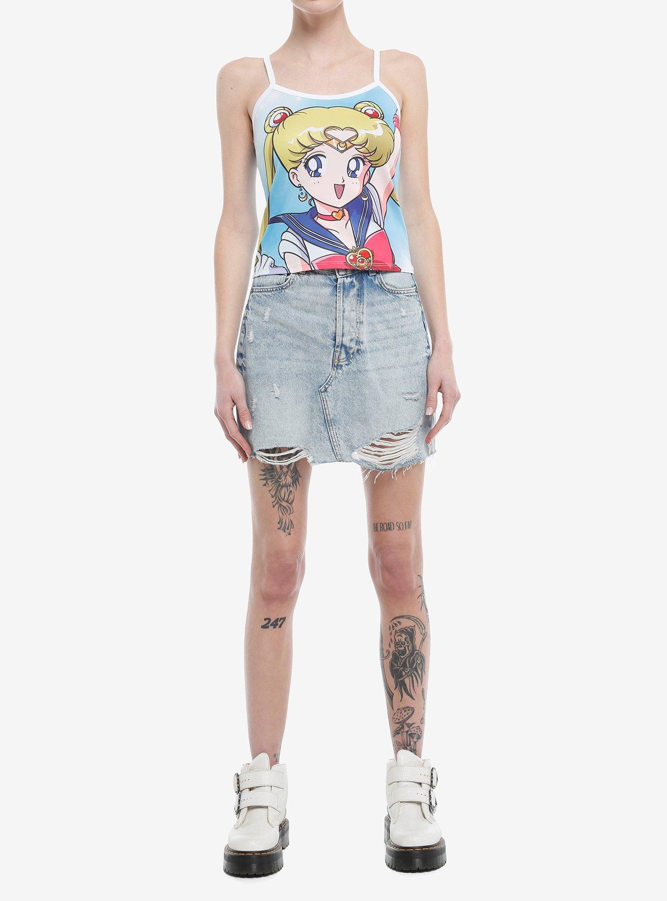Pretty Guardian Sailor Moon Jumbo Graphic Girls Cami, MULTI, alternate
