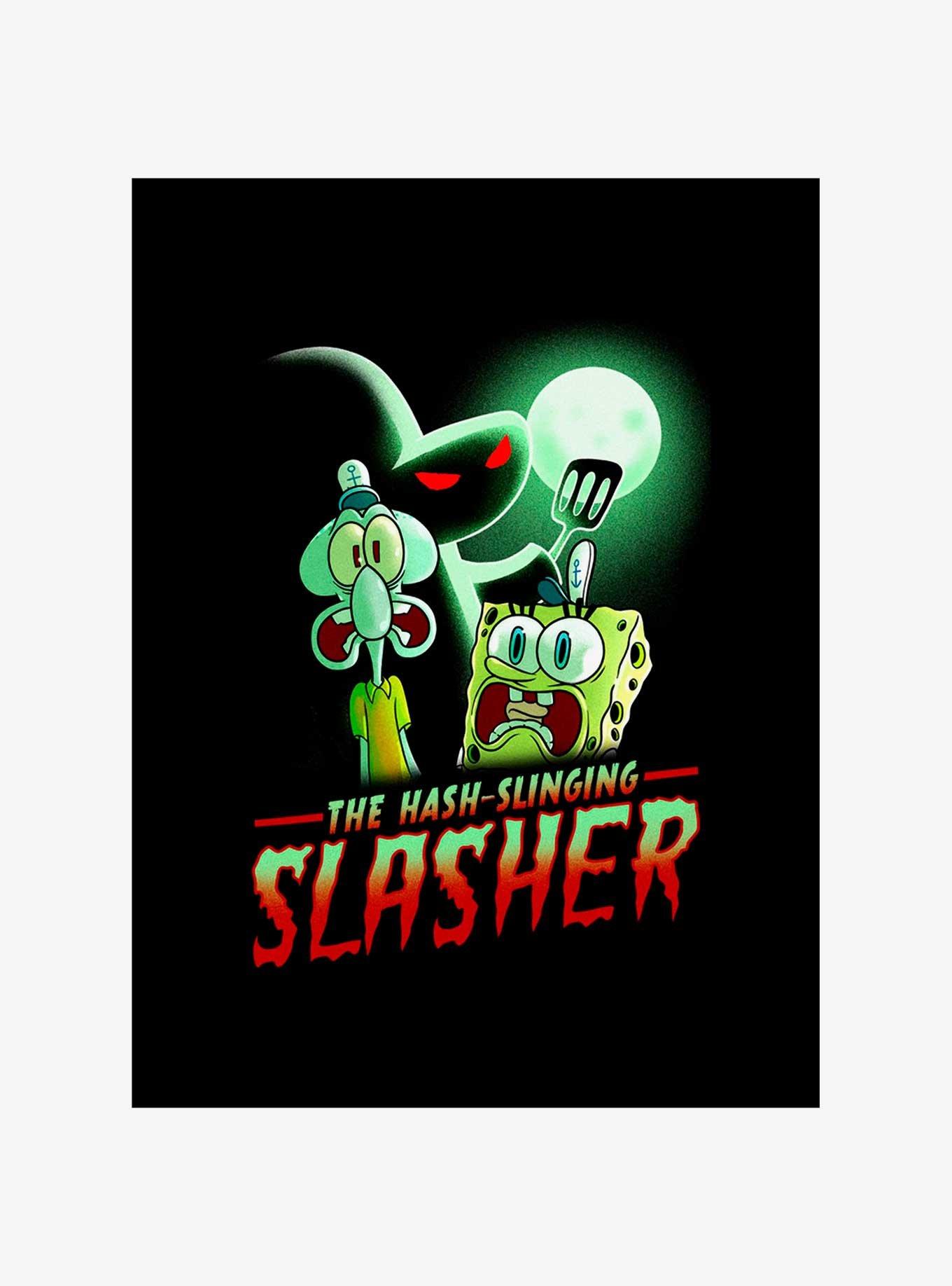 SpongeBob SquarePants Hash Slinging Slasher T-Shirt, BLACK, alternate
