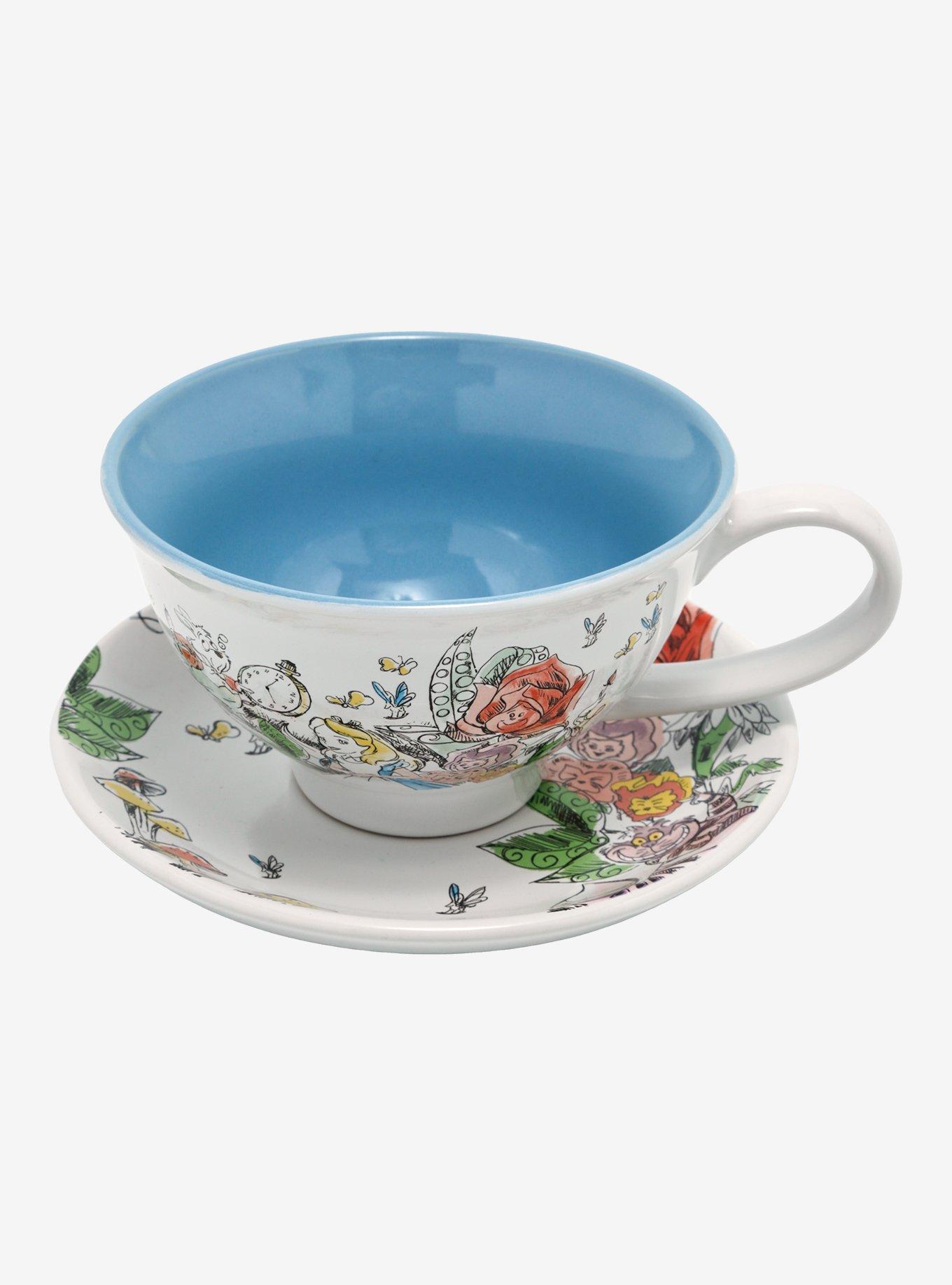 Disney Alice In Wonderland Sketch Teacup & Saucer Set, , alternate