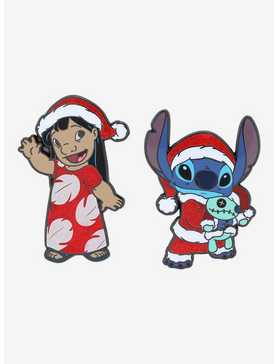 FigPin Disney Lilo & Stitch Holiday Enamel Pin Set - BoxLunch Exclusive, , hi-res