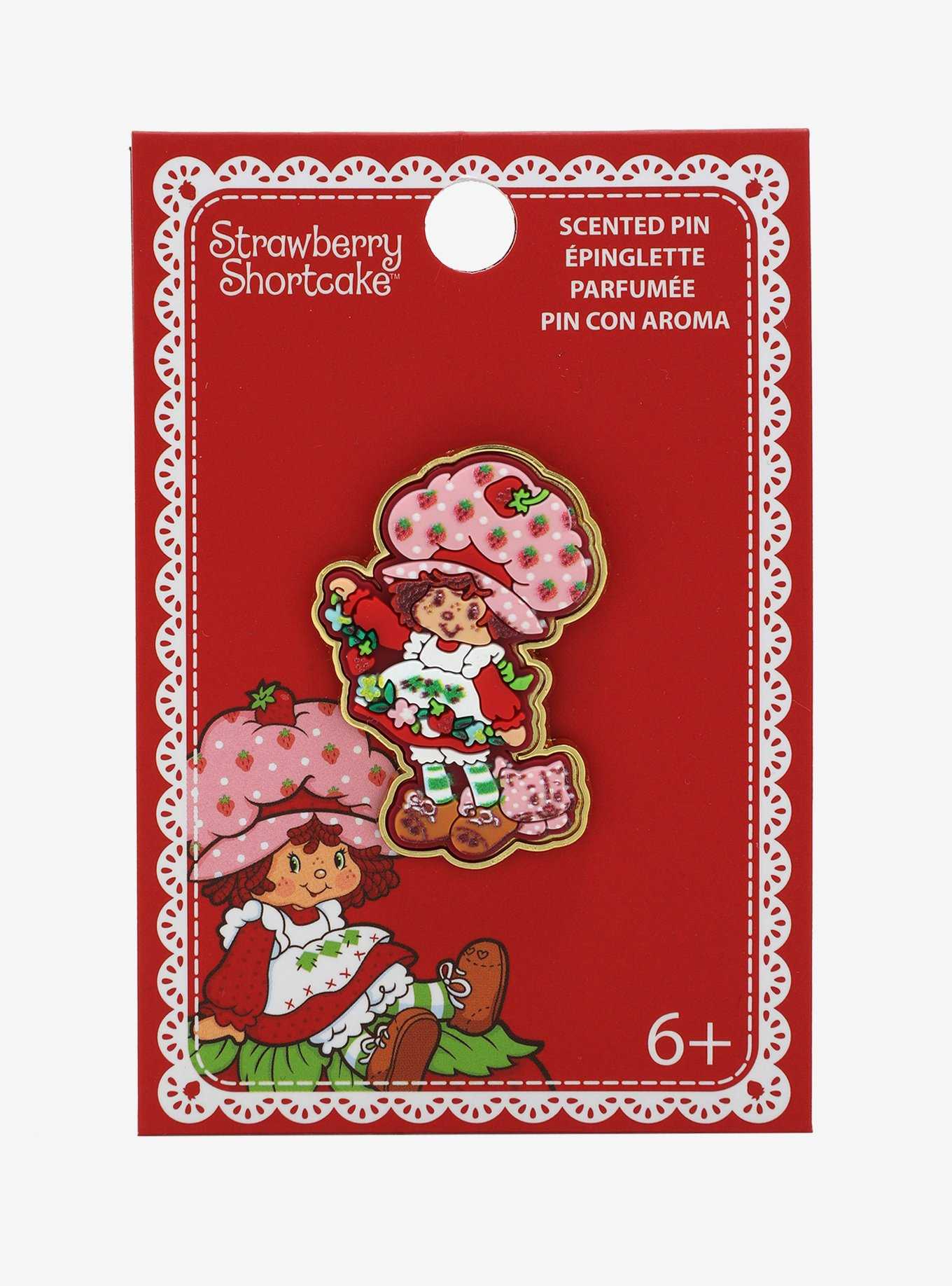 Strawberry Shortcake Strawberry Scented Enamel Pin — BoxLunch Exclusive, , hi-res