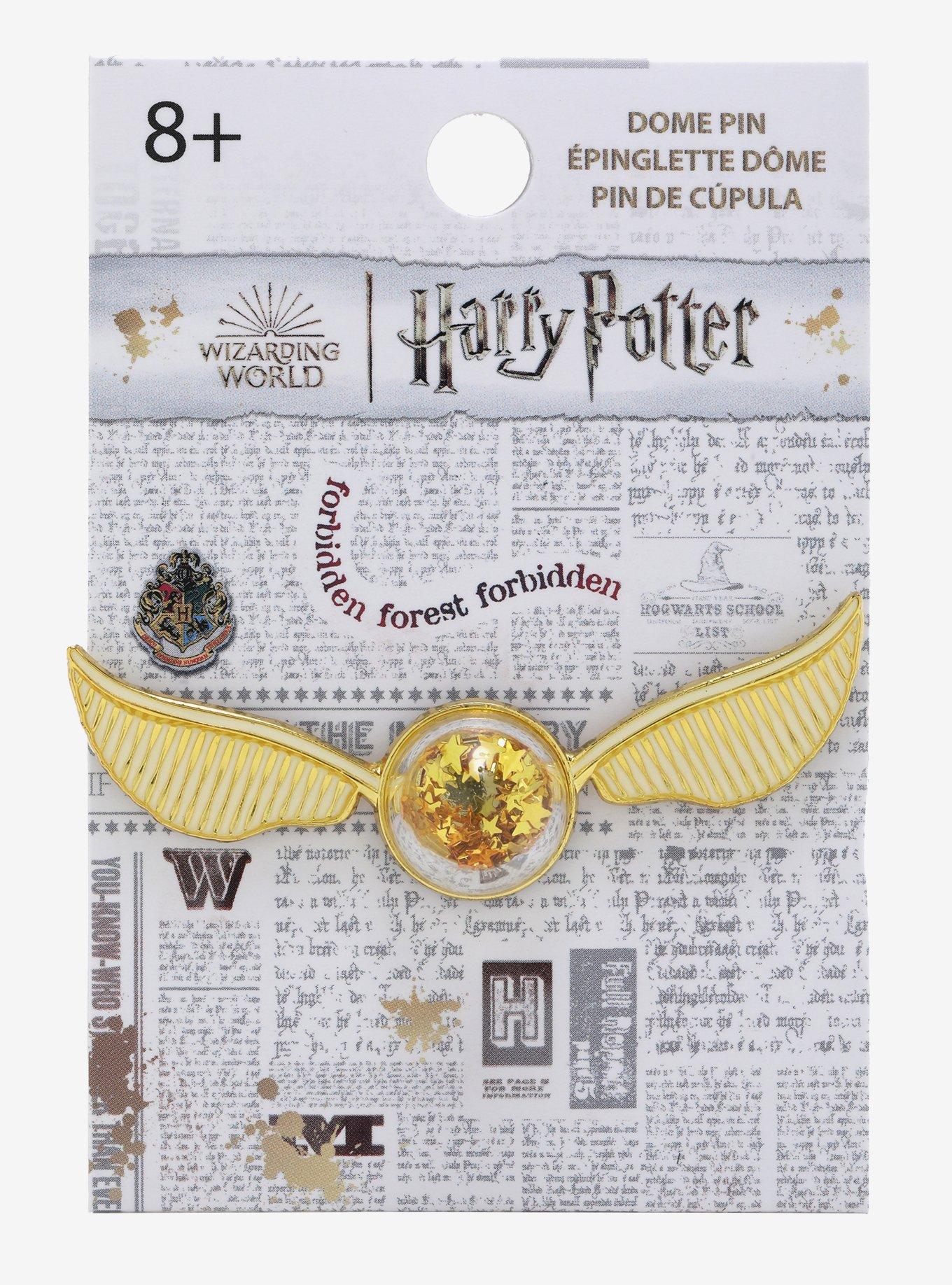 Loungefly Harry Potter 3D Glitter Golden Snitch Enamel Pin — BoxLunch Exclusive, , hi-res