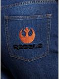 Her Universe Star Wars Rebels Faces Vintage Fit Denim Pants Plus Size Her Universe Exclusive, DARK WASH, alternate