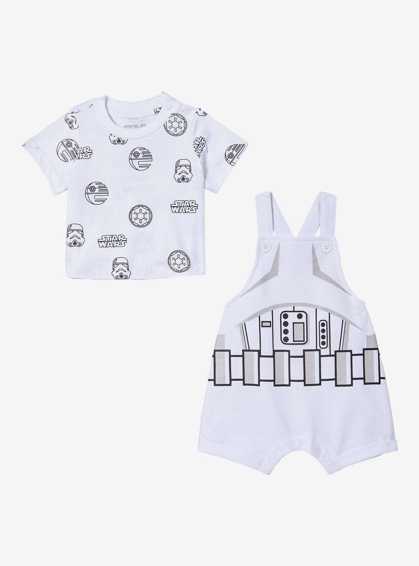 Star Wars Stormtrooper Uniform Infant T-Shirt and Overall Set - BoxLunch Exclusive, , alternate
