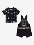 Star Wars Darth Vader Uniform Infant Overall Set - BoxLunch Exclusive, BLACK, alternate
