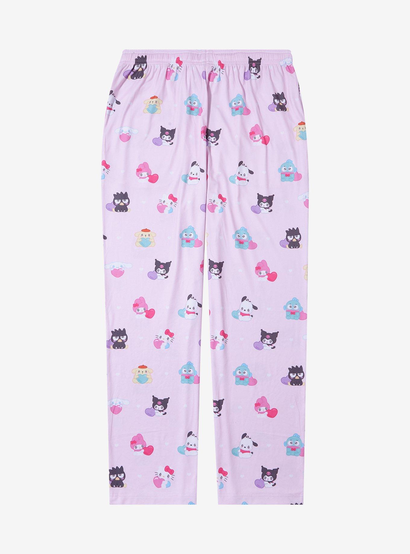 Sanrio Hello Kitty and Friends Emo-Kyun Allover Print Sleep Pants — BoxLunch Exclusive, , hi-res