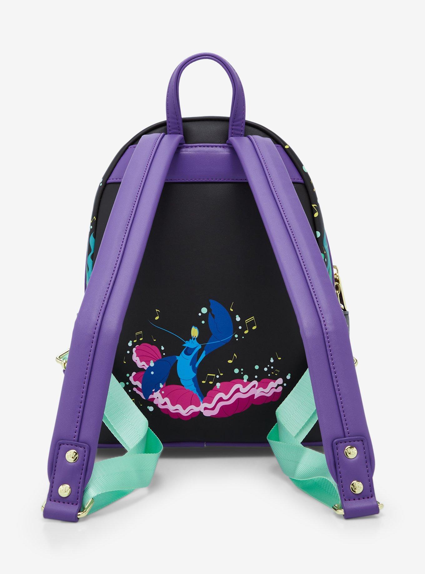 Loungefly Disney The Little Mermaid 35th Anniversary Ariel Glow-in-the-Dark Mini Backpack, , alternate