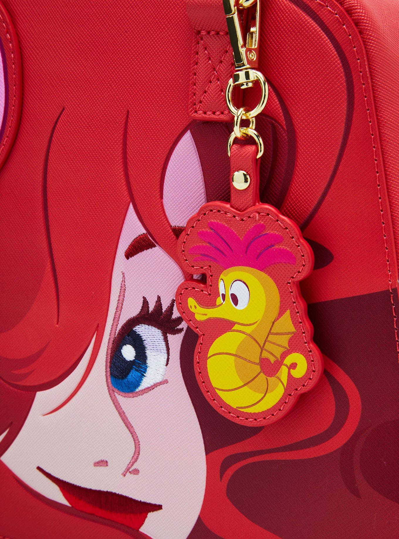 Loungefly Disney The Little Mermaid 35th Anniversary Ariel Hair Crossbody Bag, , alternate