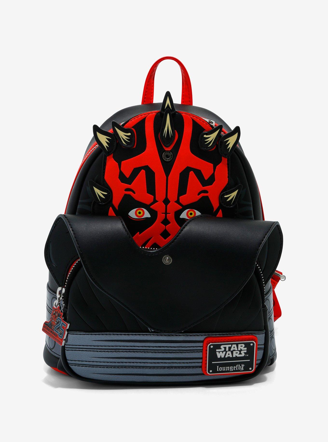 Loungefly Star Wars: Episode I - The Phantom Menace 25th Anniversary Darth Maul Figural Mini Backpack, , alternate