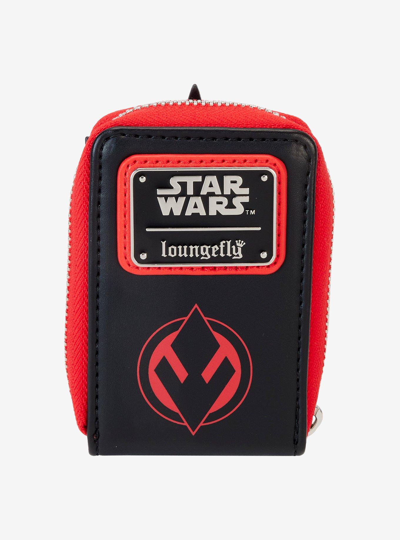Loungefly Star Wars Darth Maul Mini Zipper Wallet, , alternate