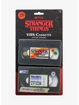 Stranger Things VHS Cassettes Kitchen Sponge Set, , hi-res