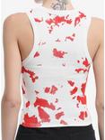 Chainsaw Man Blood Ribbed Girls Tank Top, RED, alternate
