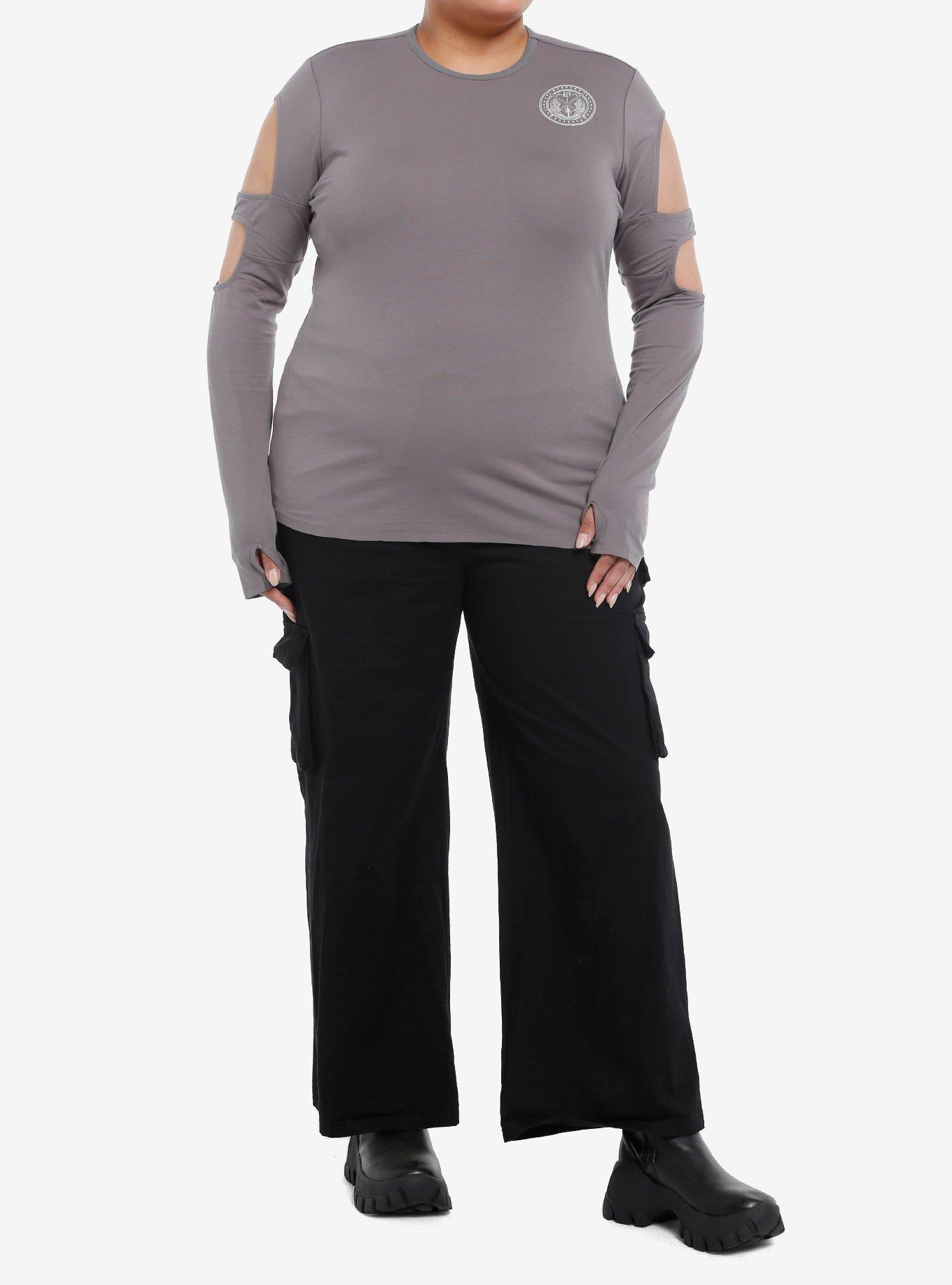 Her Universe Star Wars Rey Cutout Long-Sleeve Top Plus Size Her Universe Exclusive, , hi-res